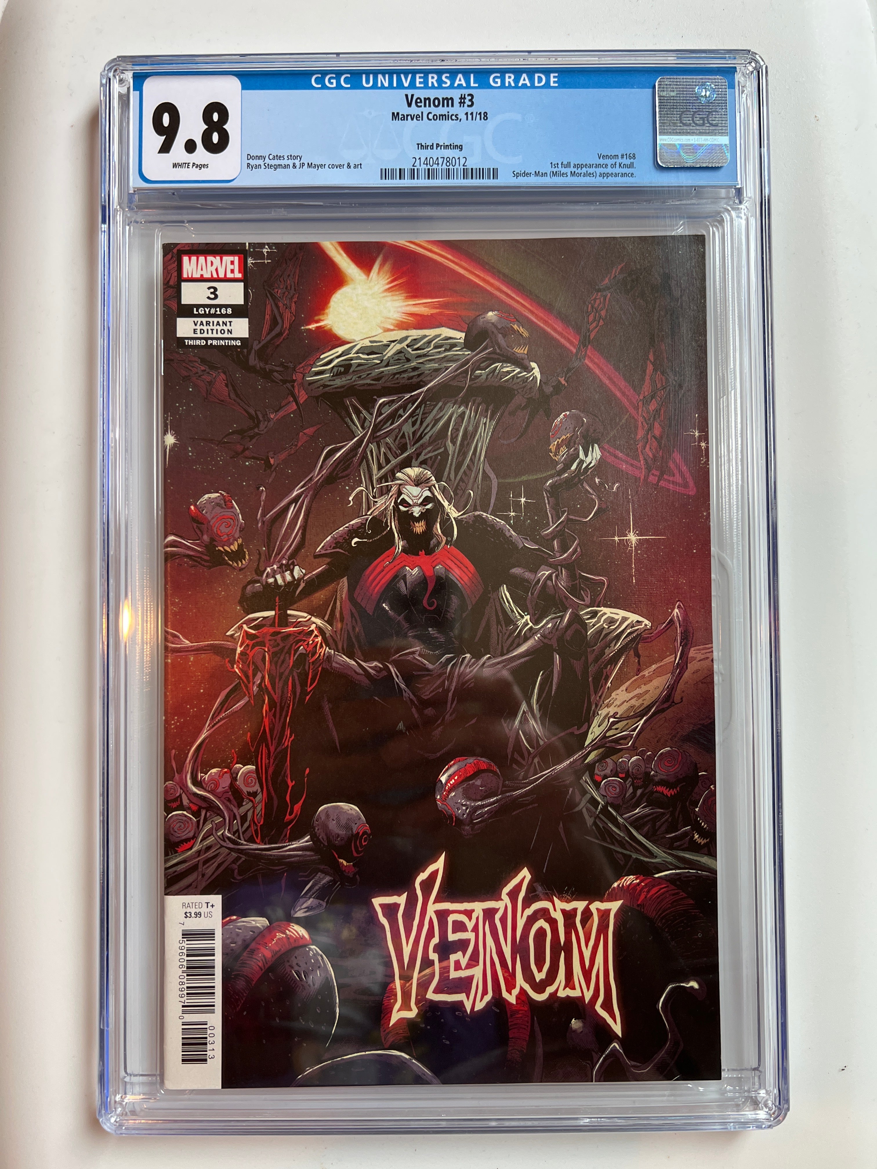 Venom #3 9.8 Third Printing | CGC 2140478012