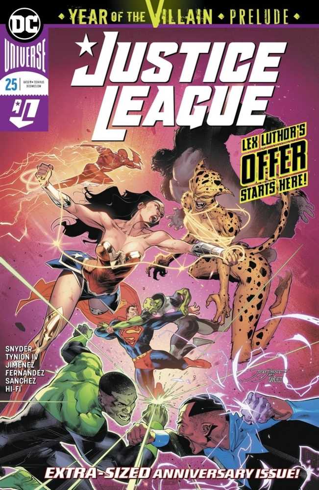 Justice League #25 Year Ot Villian (Note Price)