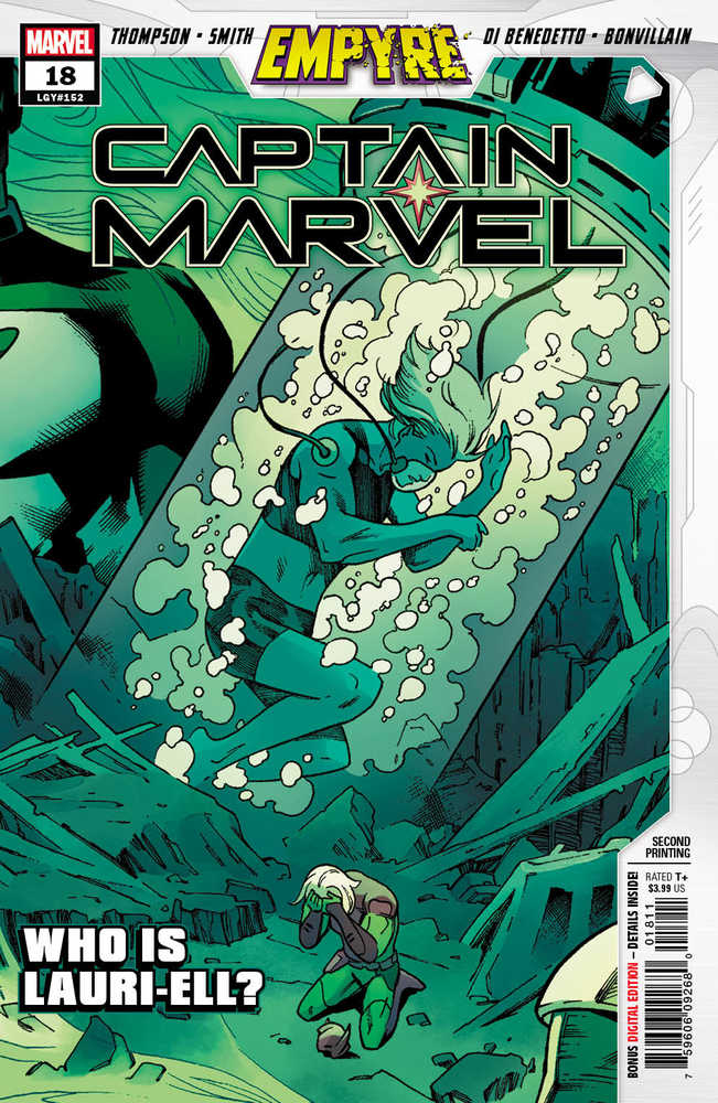 Captain Marvel #18 2nd Printing Smith Variant Emp