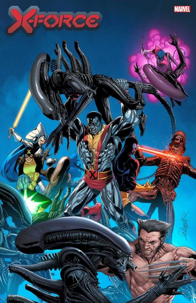 X Force #16 Larroca Marvel vs Alien Variant