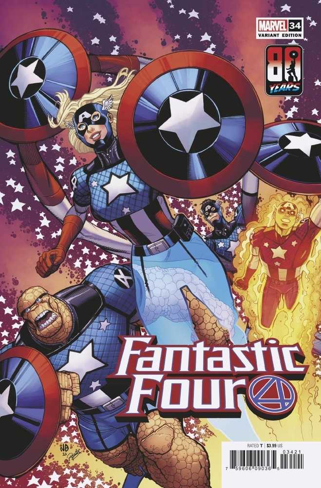 Fantastic Four #34 Captain America 80 Th Variant