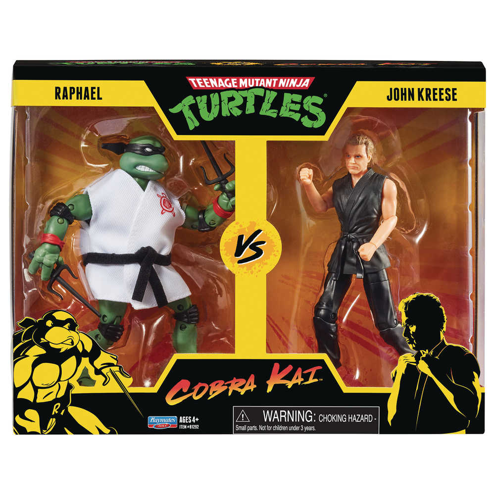 Teenage Mutant Ninja Turtles X Cobra Kai Raphael vs John Kreese Action Figure 2 Pk