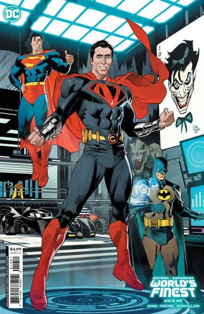 Batman Superman Worlds Finest #19 Cover C Dan Mora Nicolas Cage Super Variant Card Stock Variant