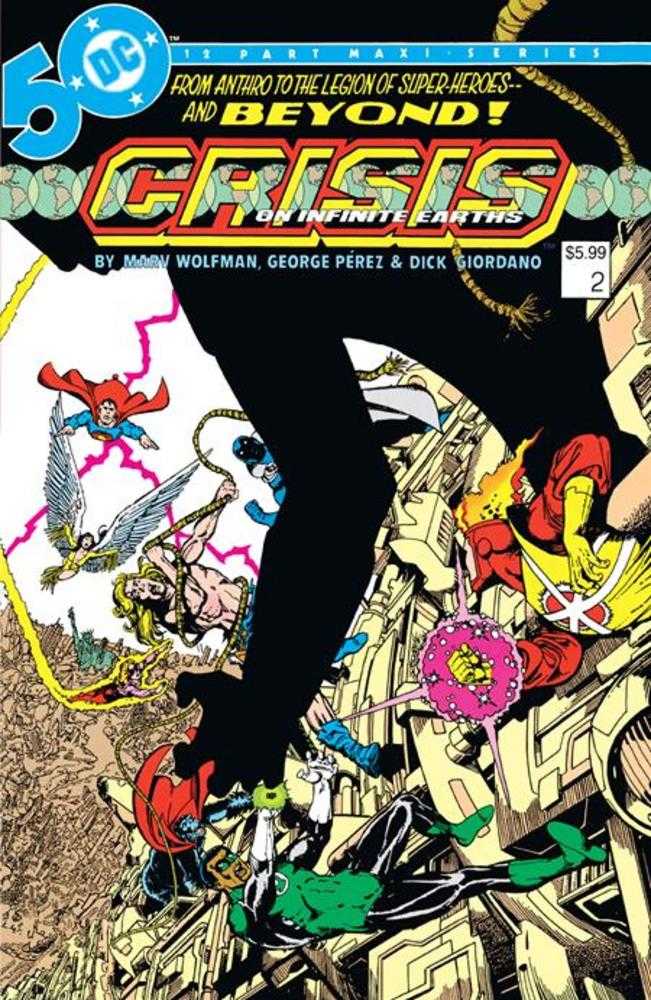 Crisis On Infinite Earths #2 (Of 12) Facsimile Edition Cover B George Perez Foil Variant