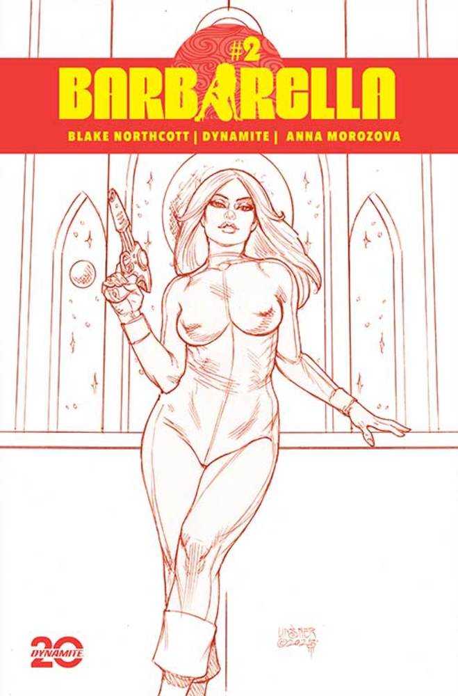 Barbarella #2 Cover N 5 Copy Foc Variant Edition Linsner Red Line Art