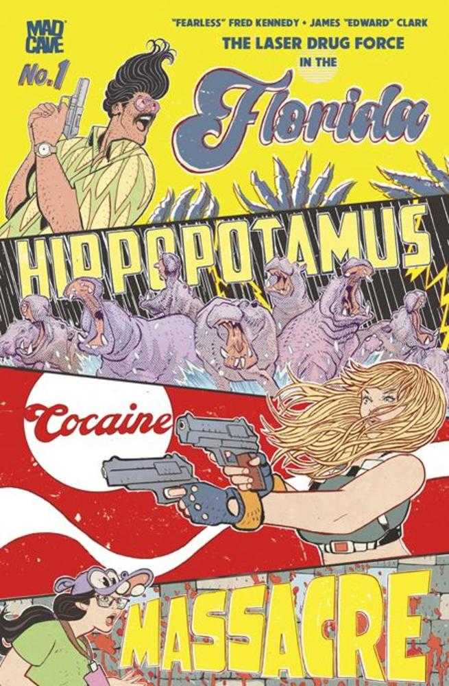 Florida Hippopotamus Cocaine Massacre #1 (Of 4) 3rd Print Cover B James Edward Clark Foil Variant (Mature)