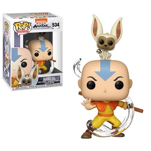Pop & Buddy Avatar Aang with Momo Vinyl Figure
