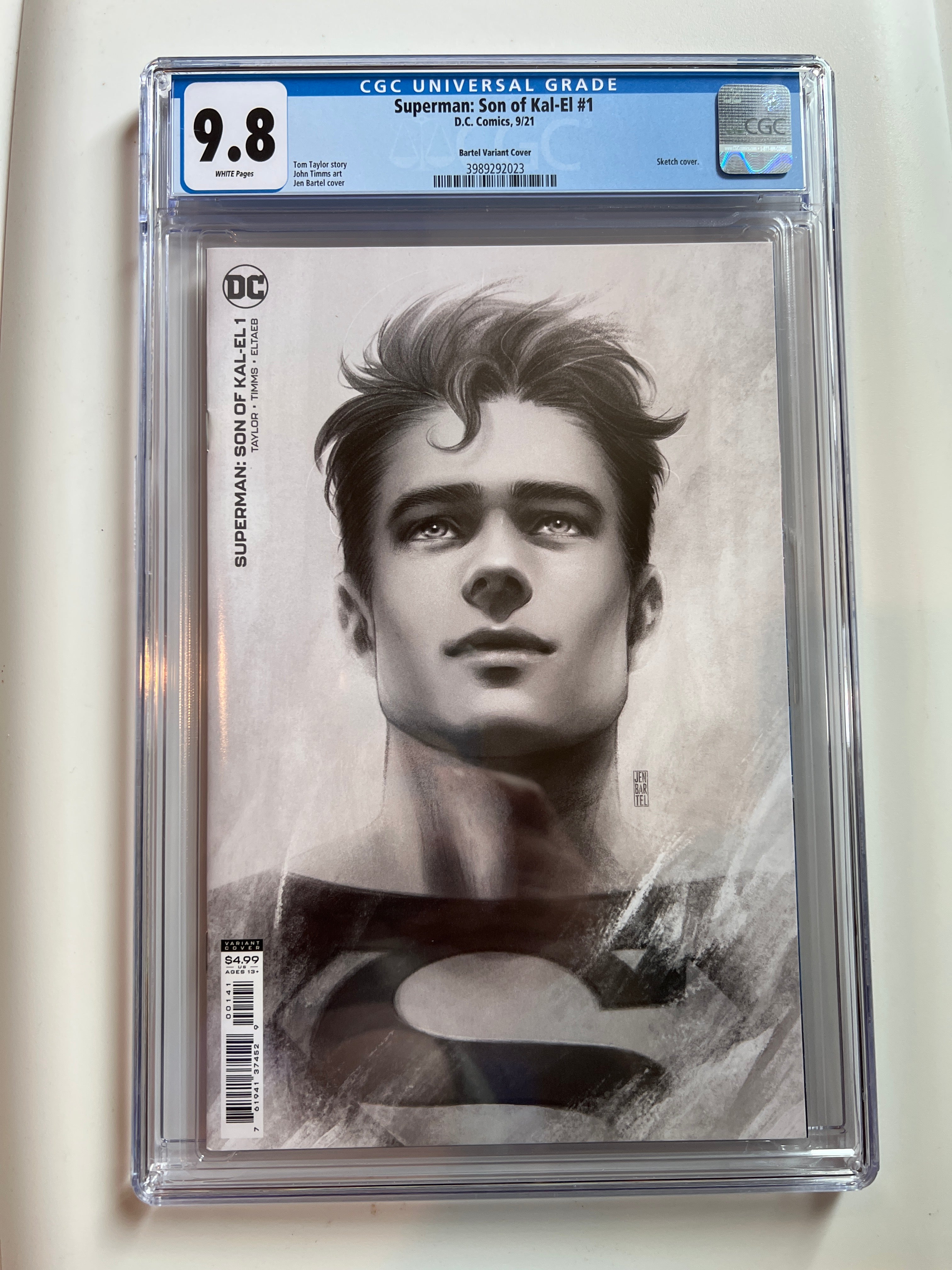 Superman: Son of Kal-El #1 9.8 Bartel Variant Cover | CGC 3989292023