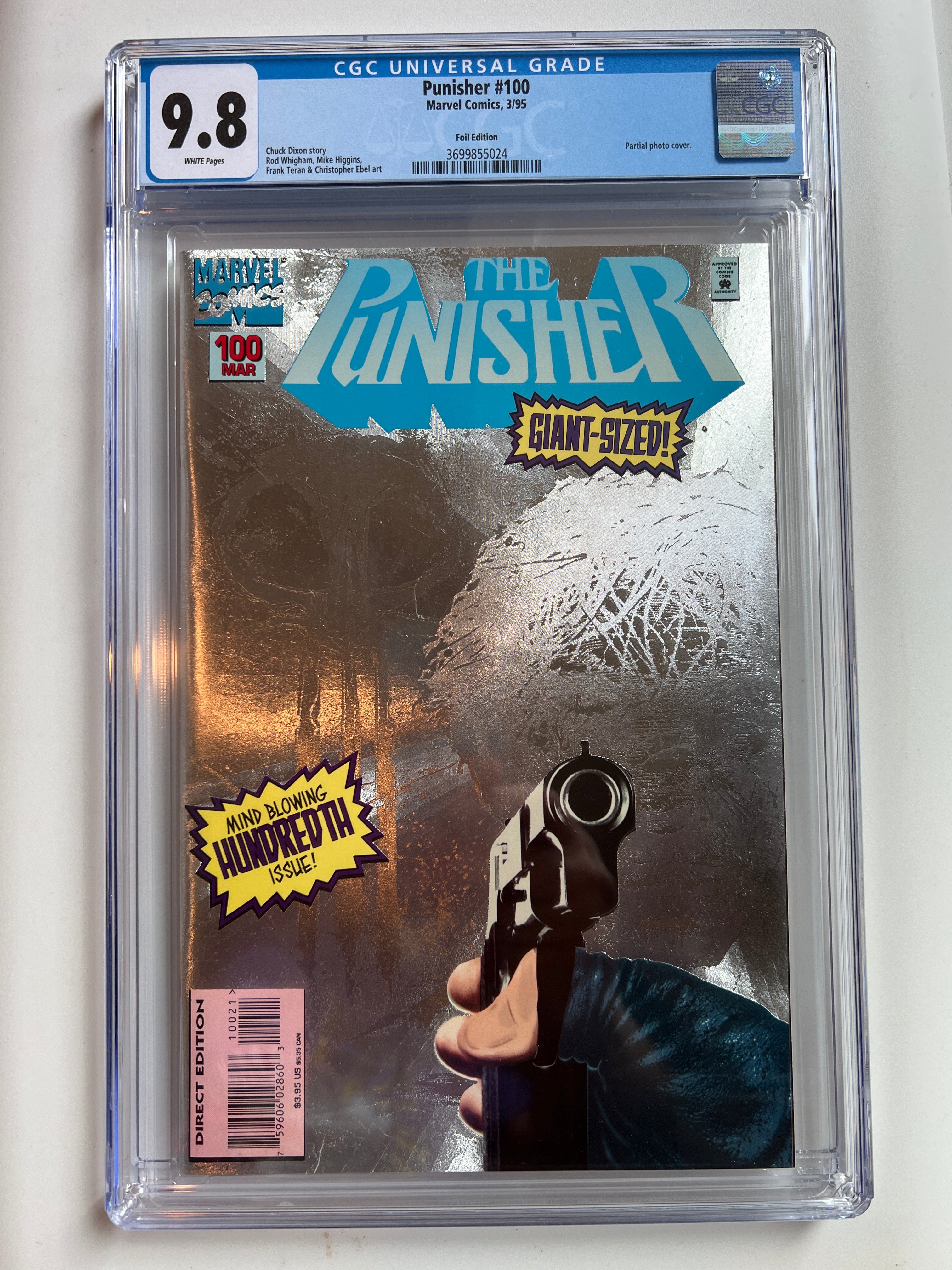 Punisher #100 9.8 Foil Edition | CGC 3699855024