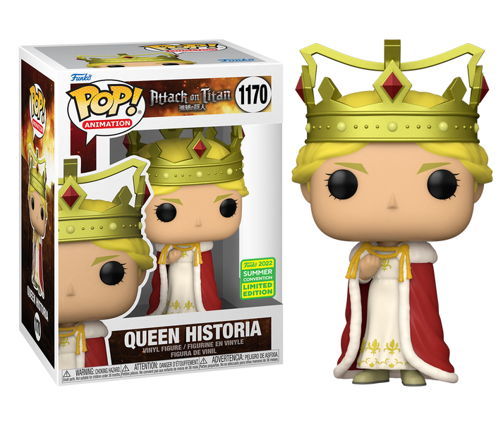 Pop Animation Aot Queen Historia Vinyl Figure 2022 Summer Convention