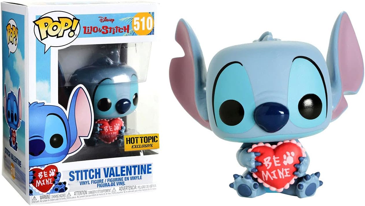 POP Funko Disney Lilo & Stitch Stitch Valentine Vinyl Figure 510 Hot Topic Exclusive