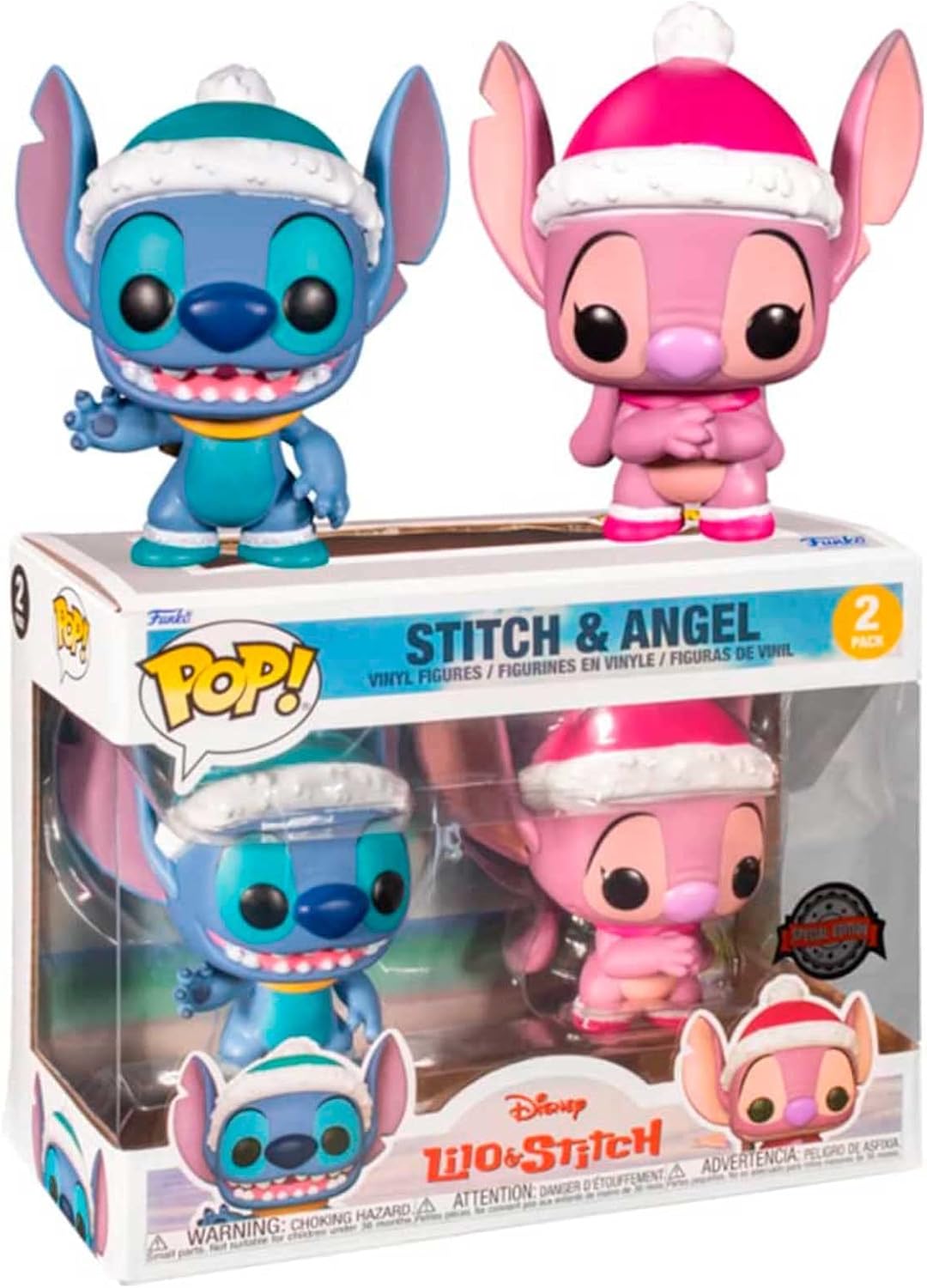 POP Funko Disney Lilo & Stitch Stitch & Angel Vinyl Figure 2 Pack Hot Topic Exclusive