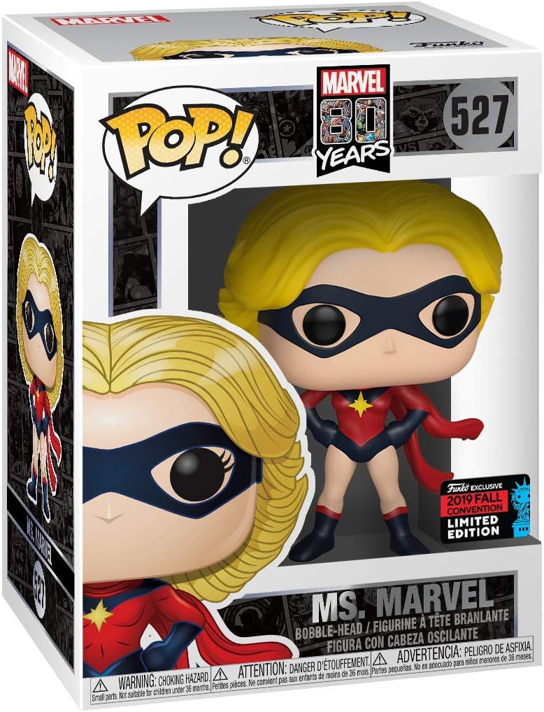 Pop Marvel 80th First Appearance Ms Marvel Vinyl Figure NYCC 2019 Fall Con