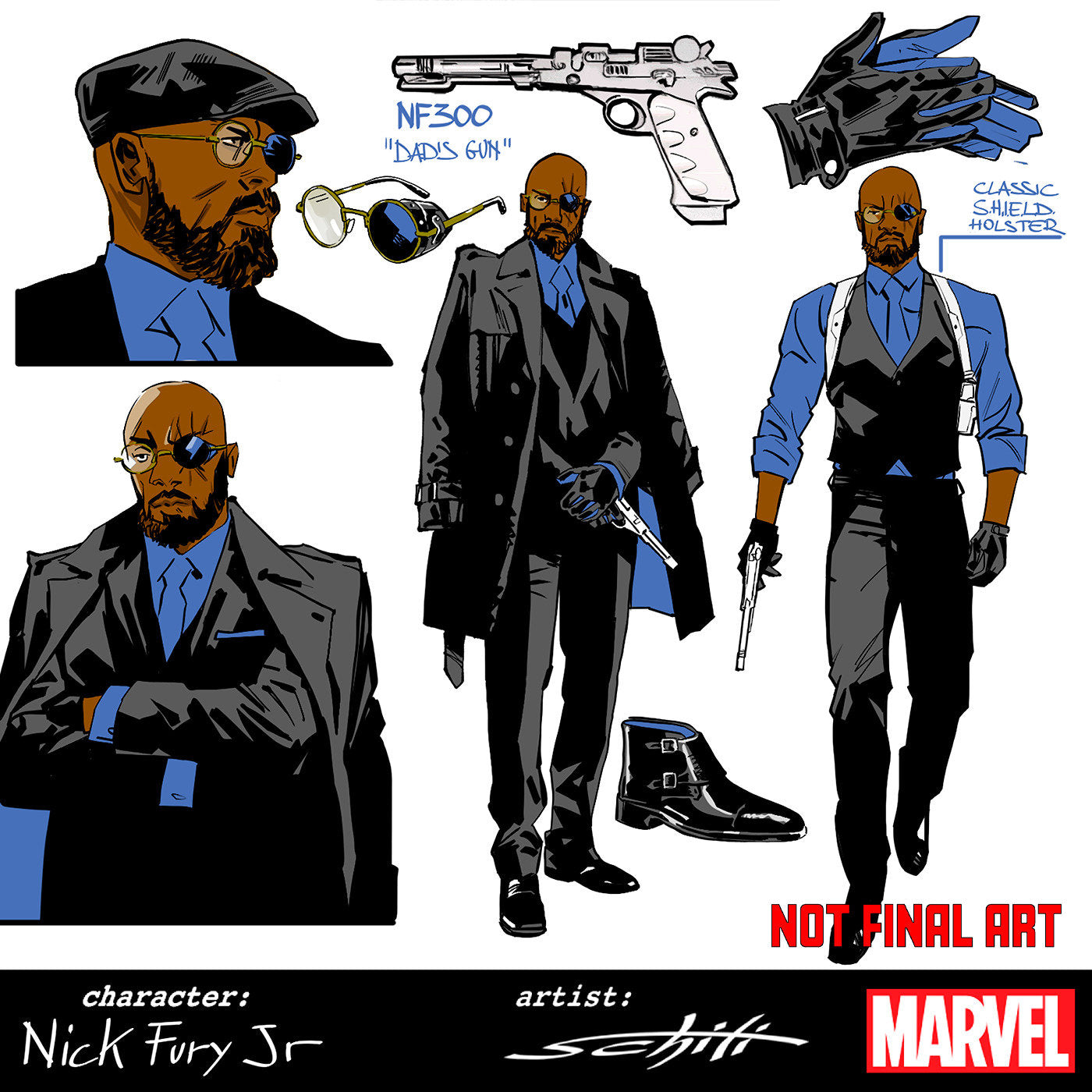 Captain America #10 Valerio Schiti Design Variant