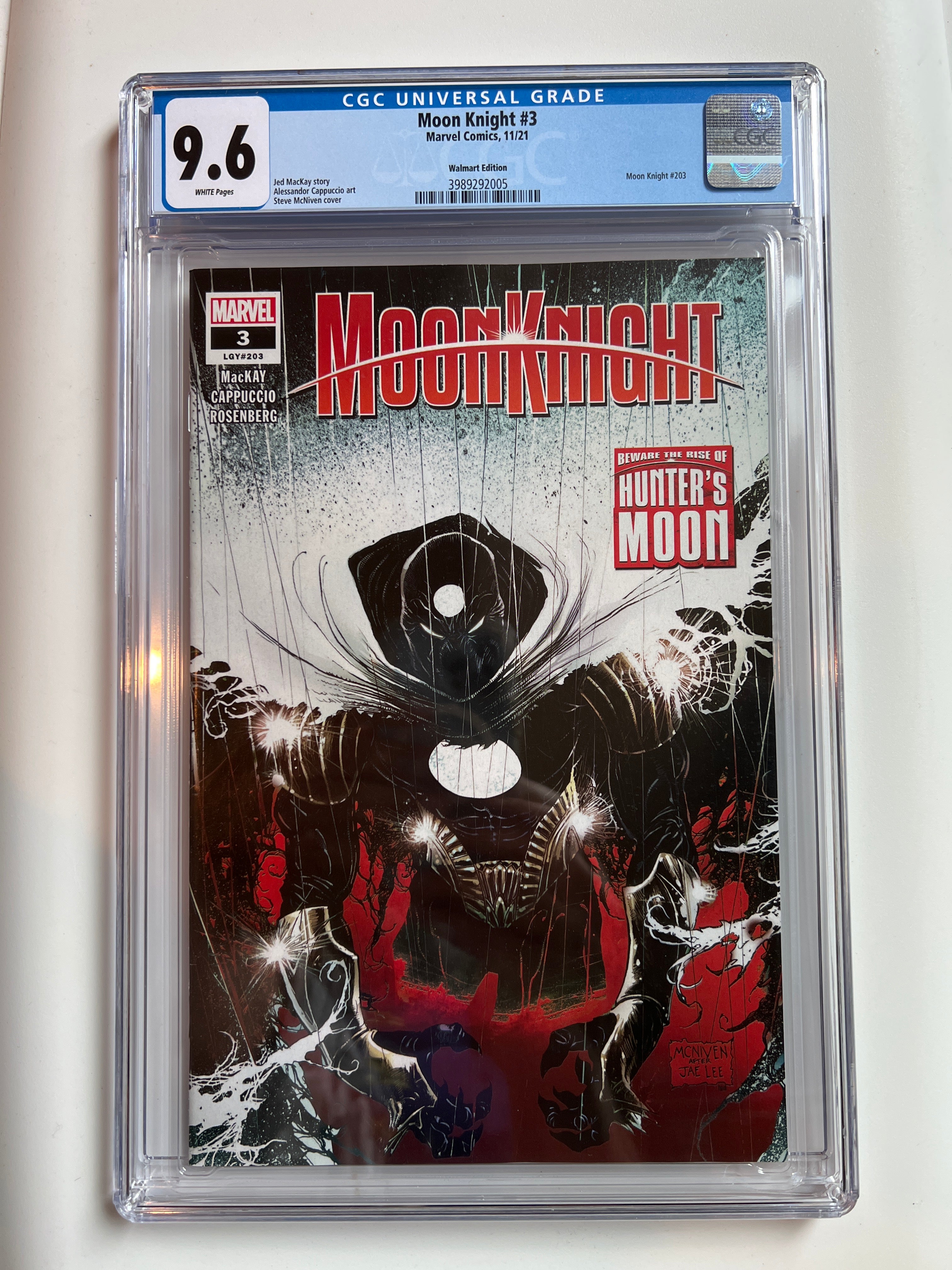 Moon Knight #3 9.6 Walmart Edition | CGC 3989292005