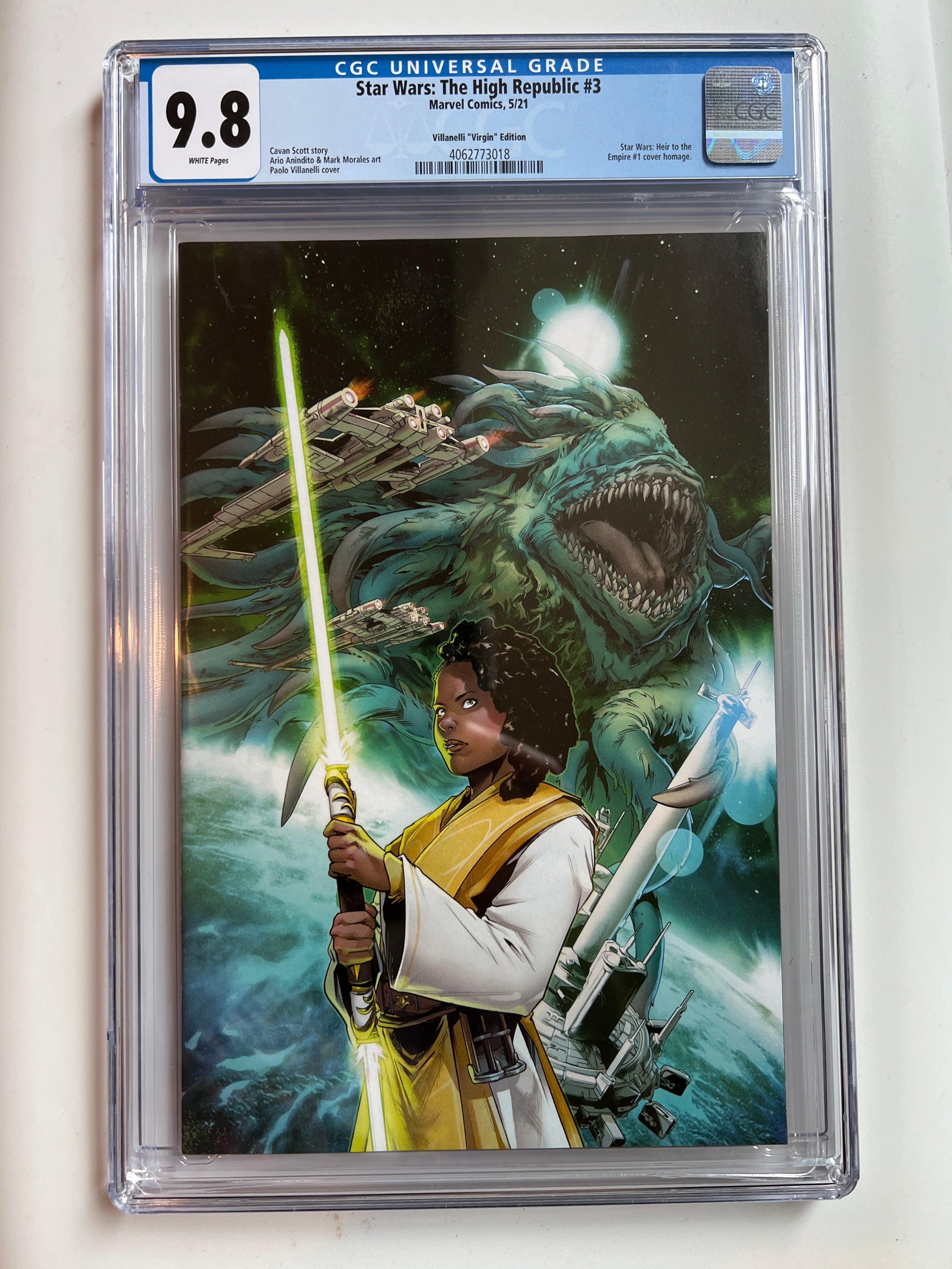 Star Wars: The High Republic #3 9.8 Villanelli "Virgin" Edition | CGC 4062773018