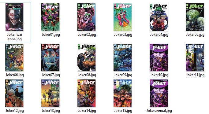 The Joker 1-15 + Annual + Joker War Zone (2021) NM