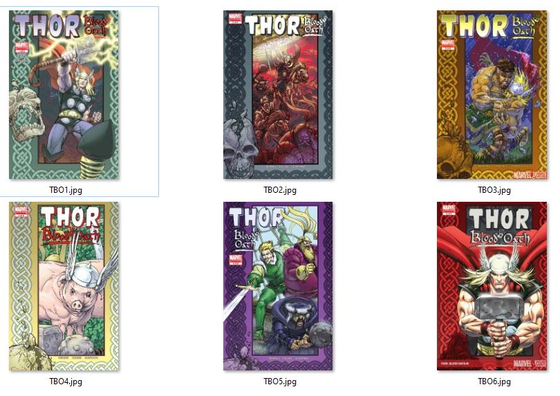 Thor Blood Oath 1-6 (2005) NM Set
