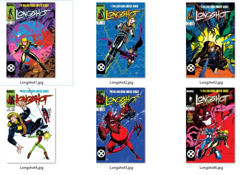 Longshot 6 Issue Limited Series 1985 Newsstand VF+ Set
