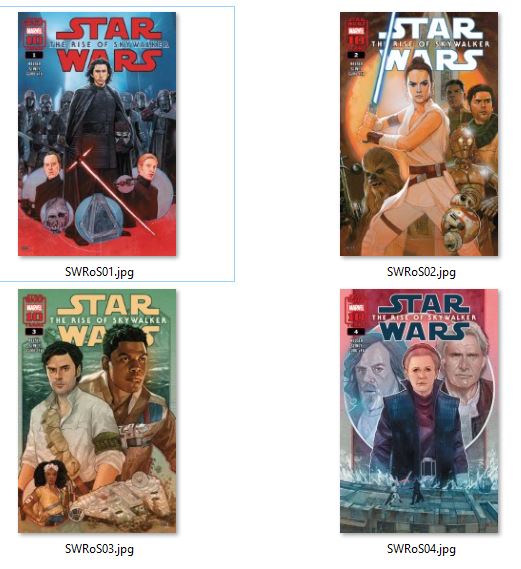 Star Wars Rise of Skywalker 1-4 (2025) NM Set
