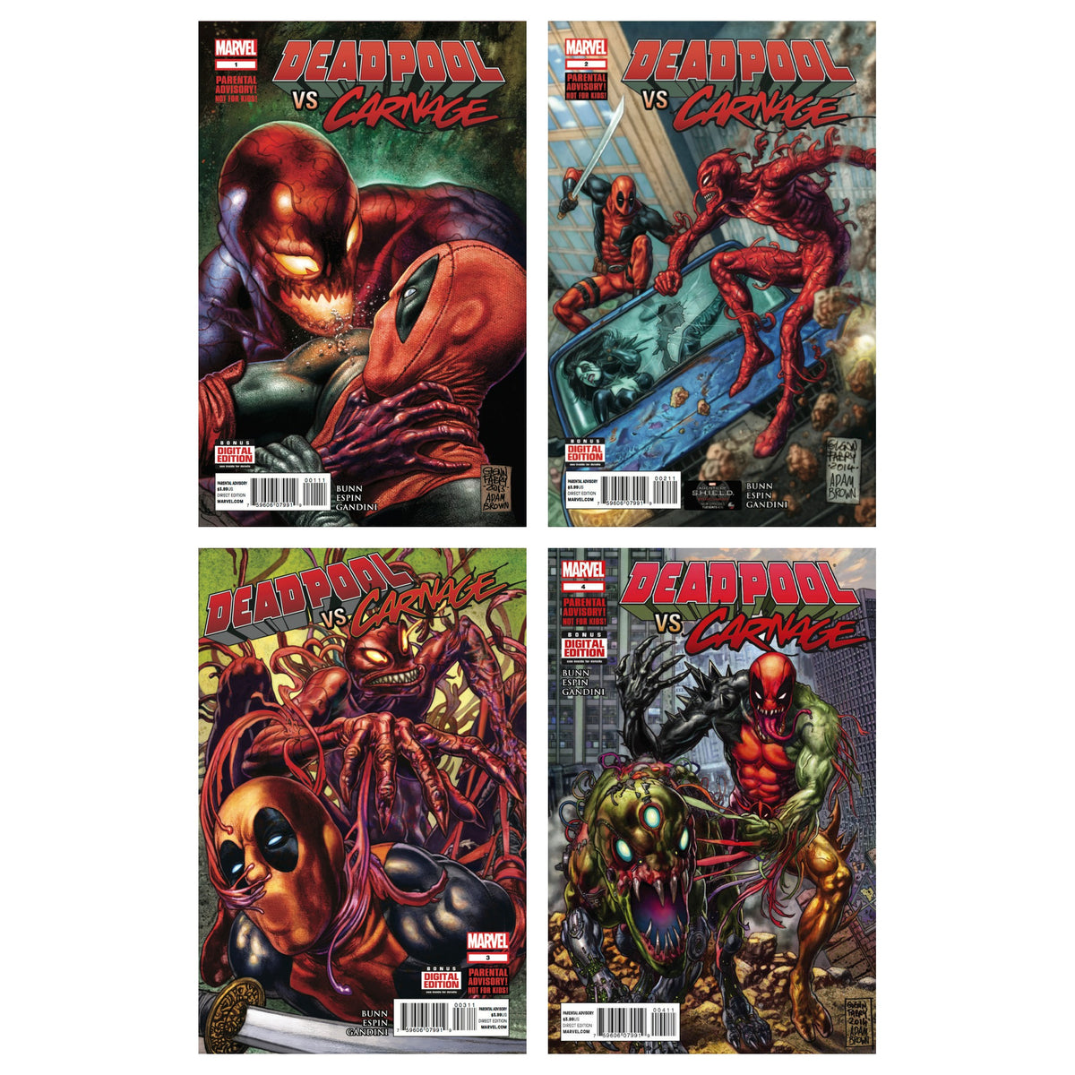 Deadpool Vs Carnage (2014) 1-4