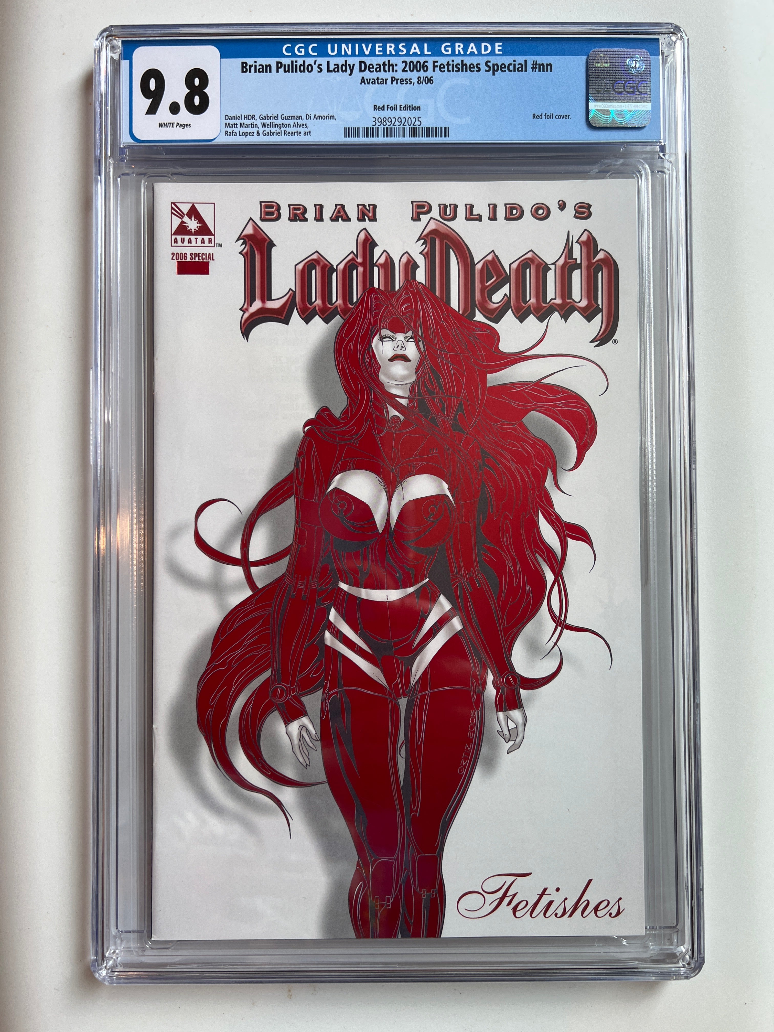 Brian Pulido's Lady Death: 2006 Fetishes Special #nn 9.8 Red Foil Edition | CGC 3989292025