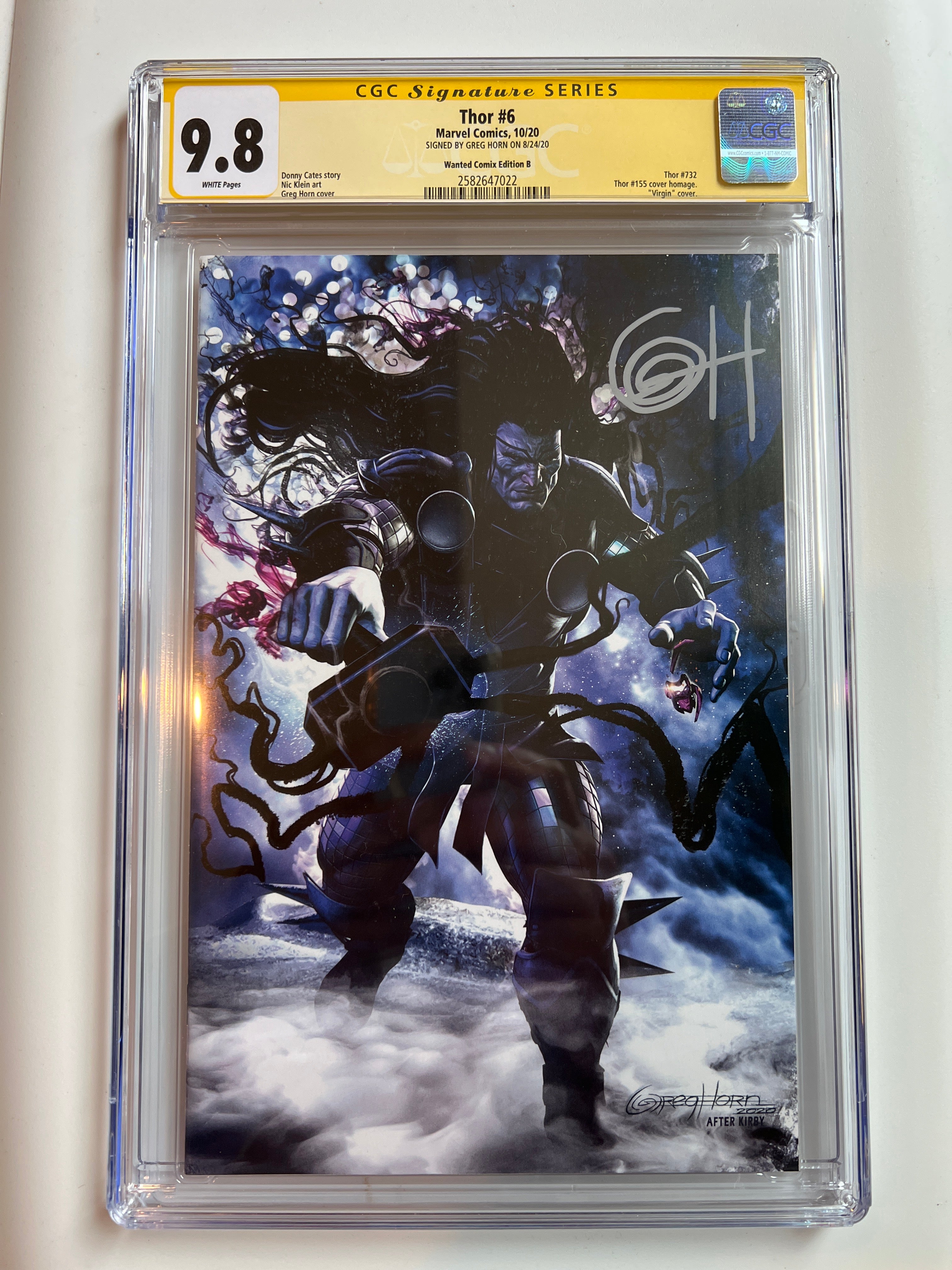 Thor #6 9.8 Wanted Comix Edition B | CGC 2582647022