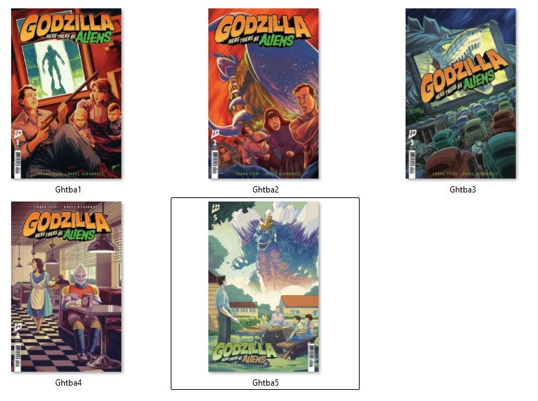 Godzilla Here There Be Aliens 1-5 (2025) NM Variants