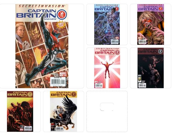 Captain Britain And MI13 #1-7 Secret Invasion (Full Series goes to 15)