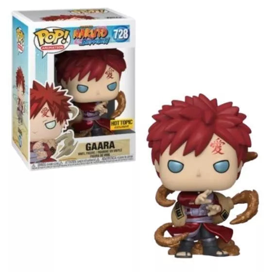 Pop Animation Naruto Gaara (Metalic) Vinyl Figure Hot Topic Exclusive