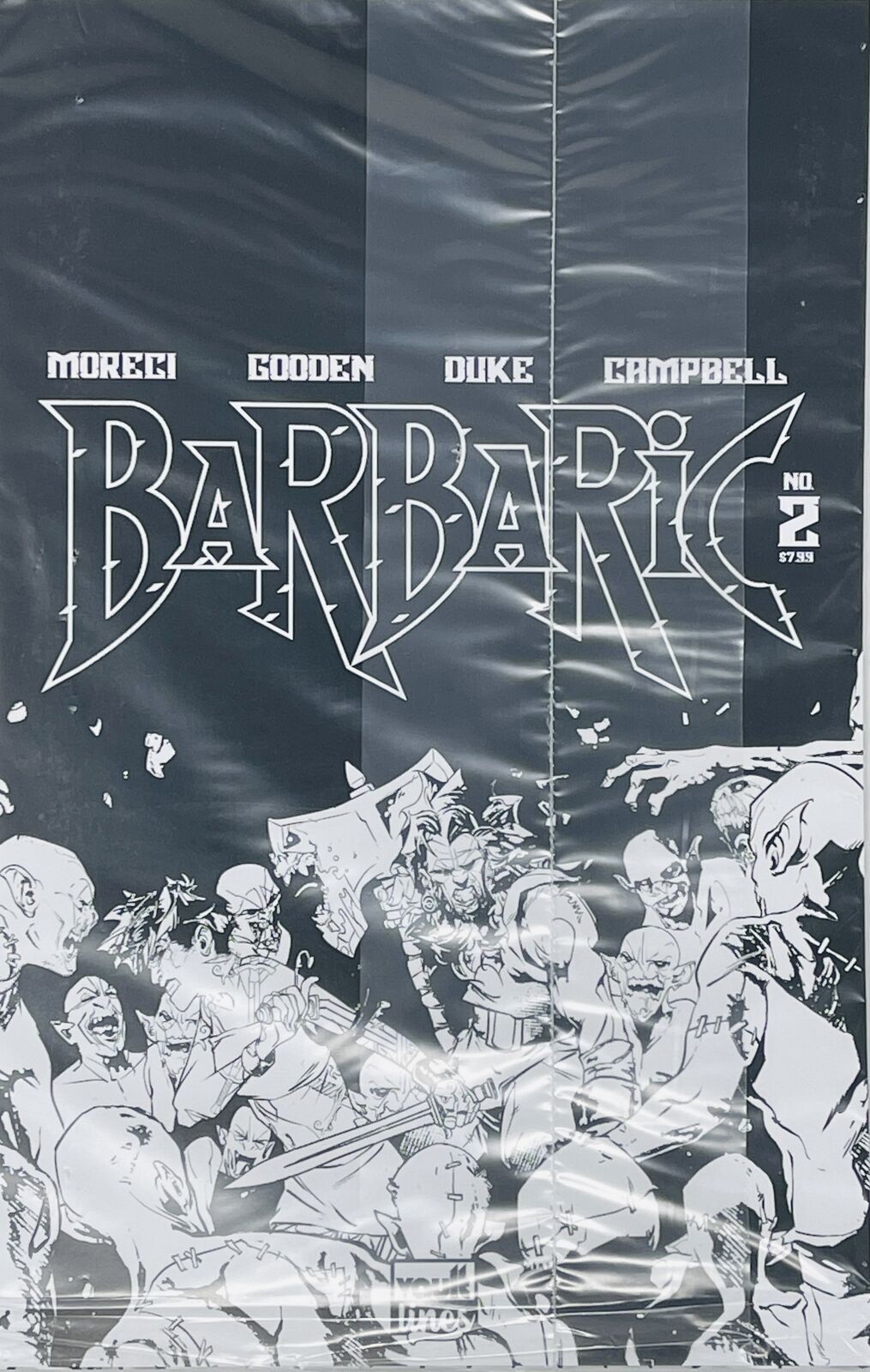 BARBARIC #2 DLX B&W ED CVR B BLACK BAG VAR