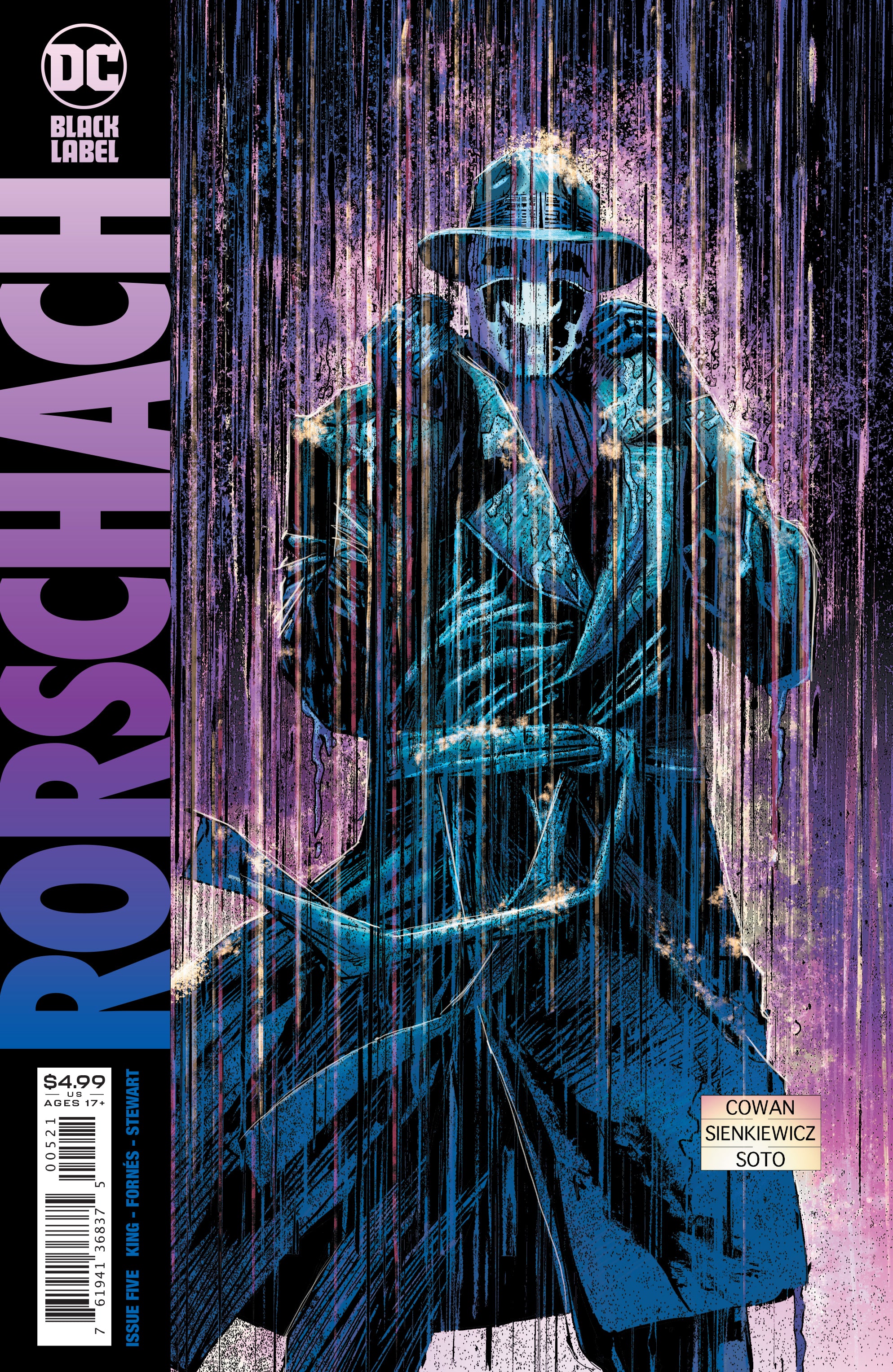 RORSCHACH #5 (OF 12) CVR B DENYS COWAN & BILL SIENKIEWICZ VAR (MR)