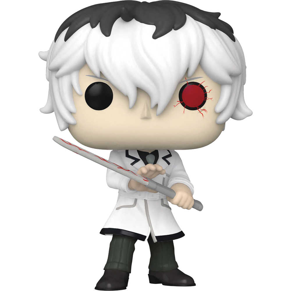 Pop Animation Tokyo Ghoul Re Ken Kaneki White Outfit Vinyl Figure