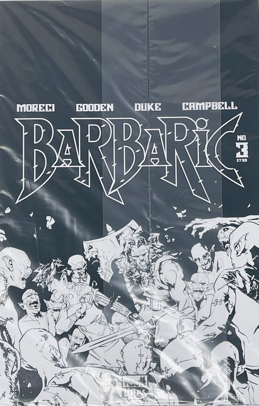BARBARIC #3 CVR B DLX ED B&W BLACK BAG