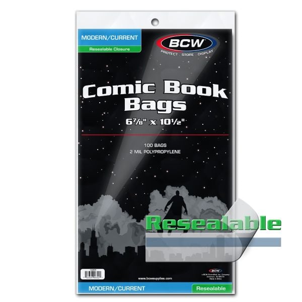 BCW Current/Modern Comic Bags Resealable