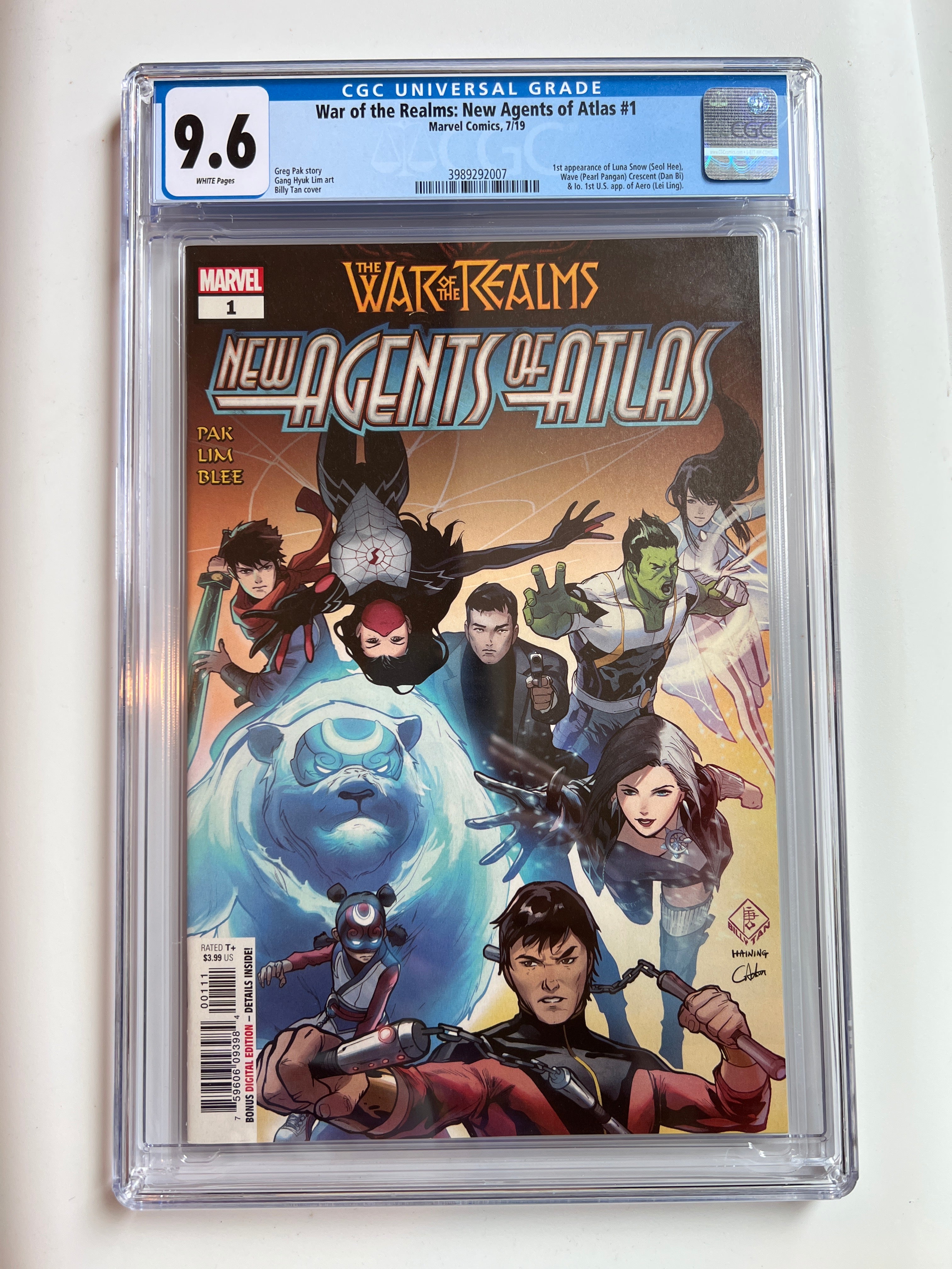 War of the Realms: New Agents of Atlas #1 9.6 | CGC 3989292007