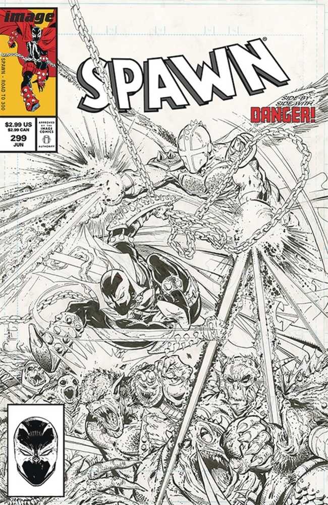 Spawn #299 Cover C Black & White McFarlane