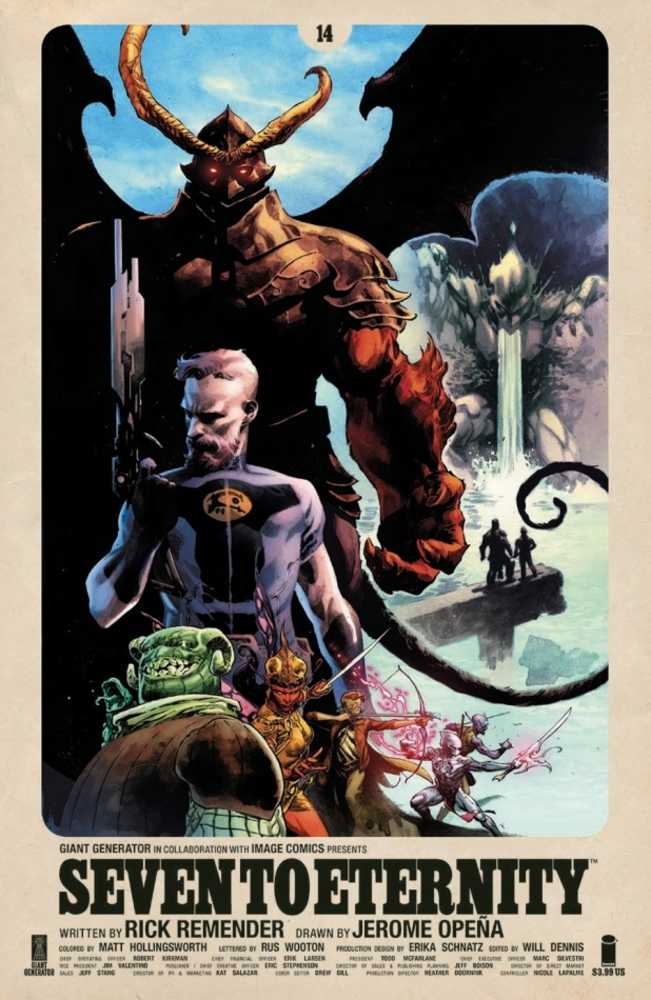 Seven To Eternity #14 Cover. A Opena & Hollingsworth