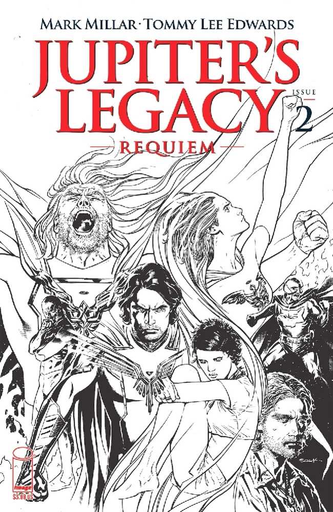 Jupiters Legacy Requiem #2 (Of 12) Cover C Sook Black & White (Mature)