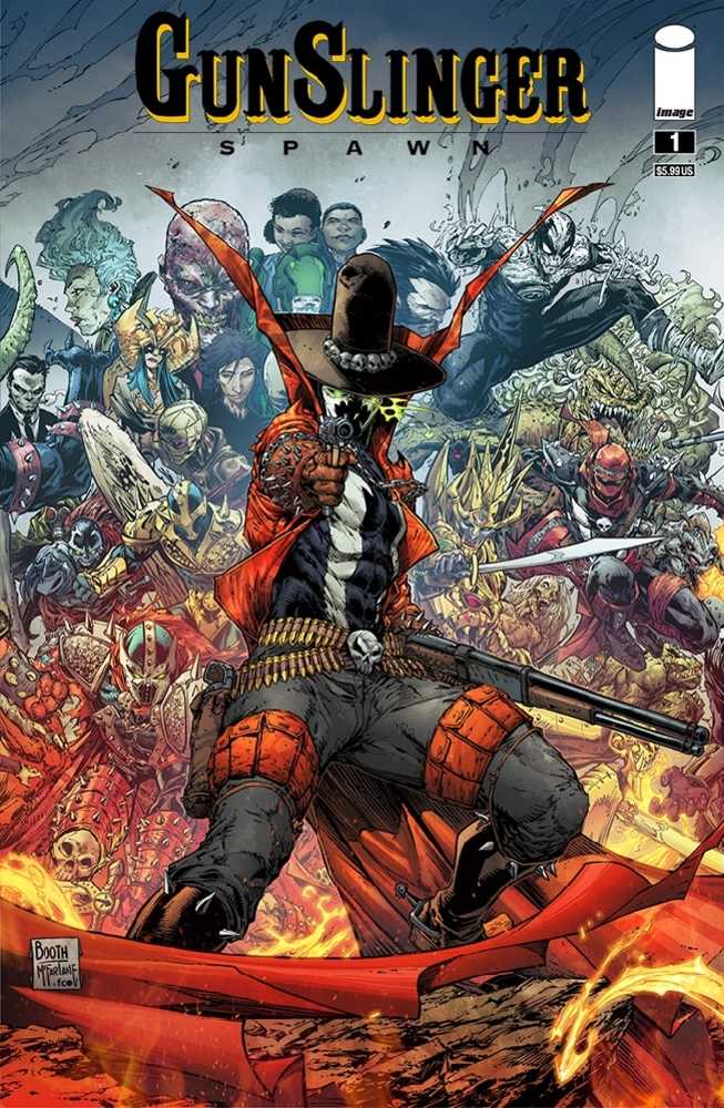 Gunslinger Spawn #1 Cover G Booth Connecting