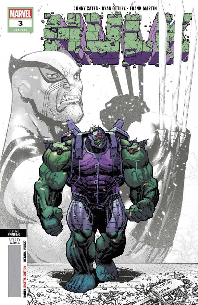 Hulk #3 2nd Print Ottley Variant