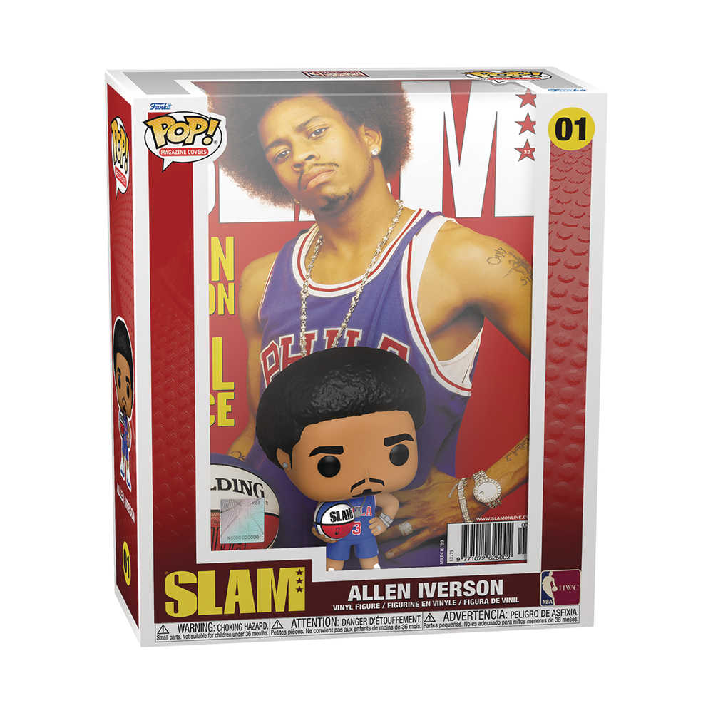 Pop Nba Cover Slam Allen Iverson Vinyl Figure