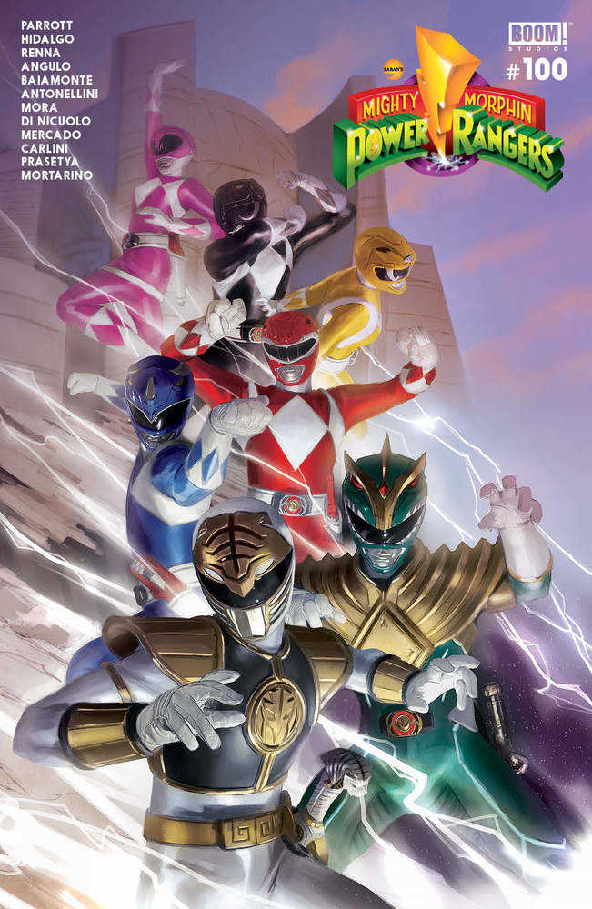 Mighty Morphin Power Rangers #100 Cover C Wrap Variant Mercado