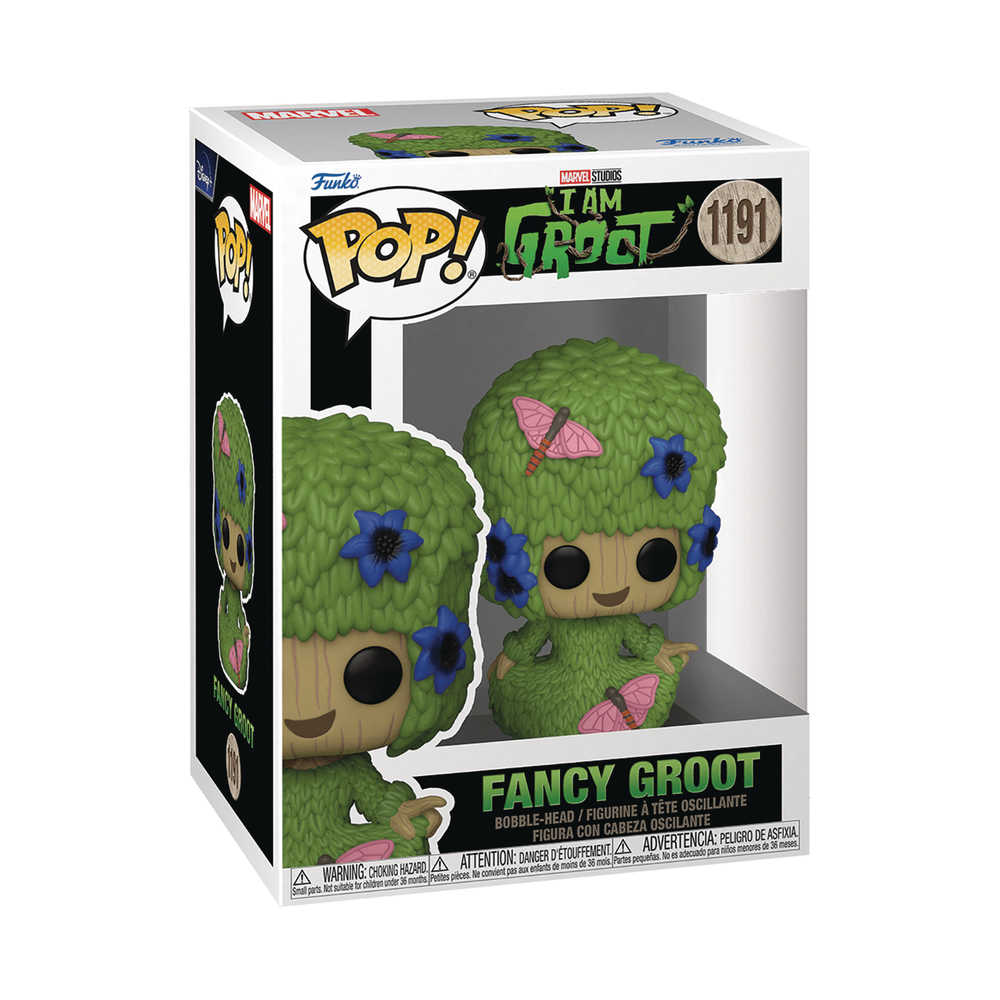 Pop Marvel I Am Groot Groot Marie Hair Vinyl Figure