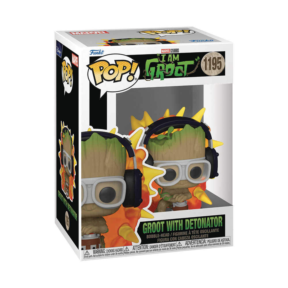 Pop Marvel I Am Groot Groot Pjs with Detonator Vinyl Figure