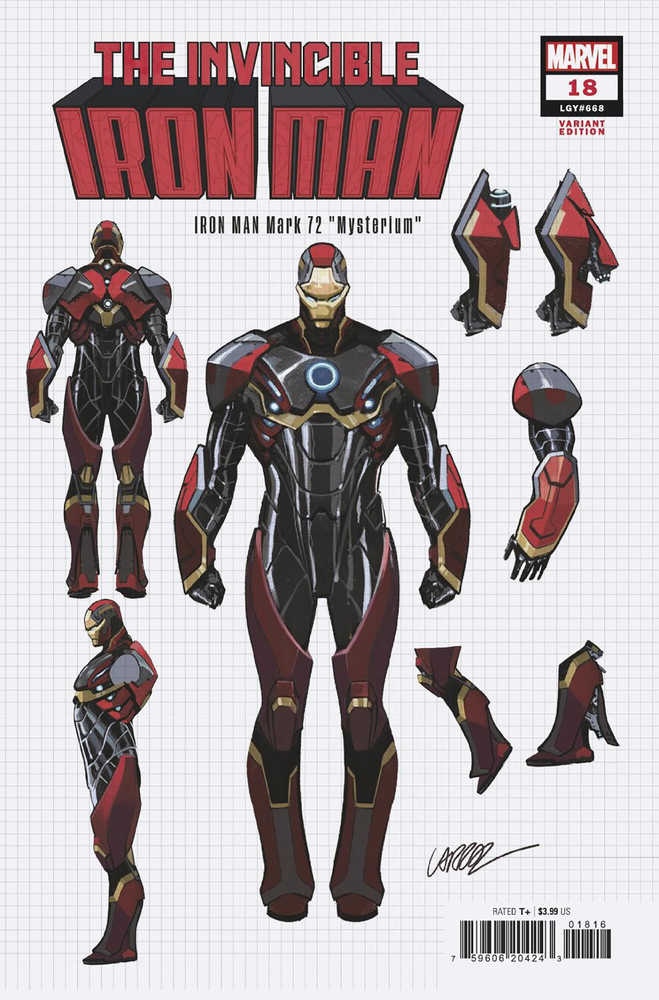 Invincible Iron Man #18 10 Copy Variant Edition Pepe Larraz Design Variant