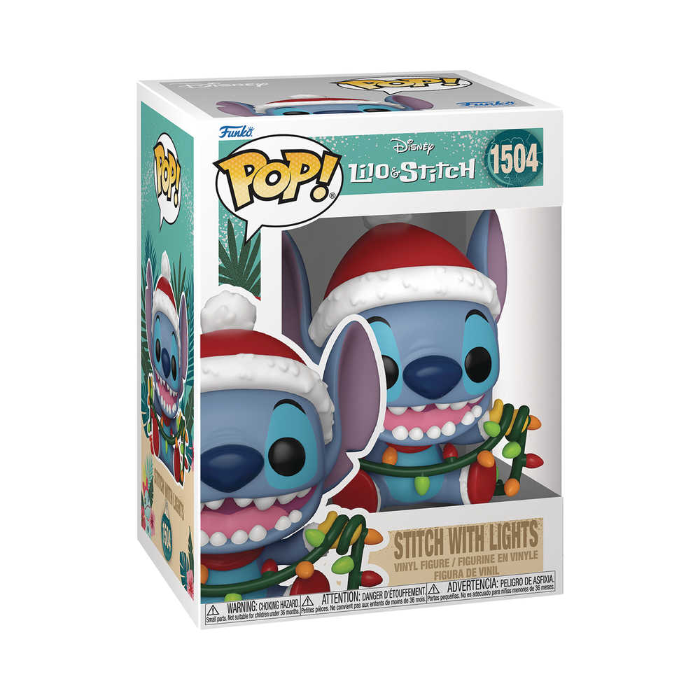 Pop Disney Stitch Holiday Stitch W Lights Vinyl Figure