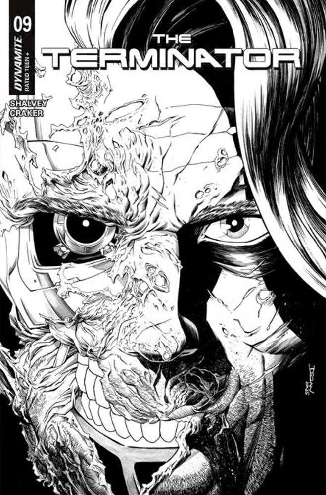 Terminator #9 Cover F 1 in 10 Declan Shalvey Line Art Variant