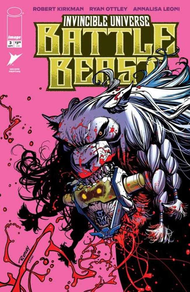 Invincible Universe Battle Beast #3 2 Nd Printing Cover B Tbd Variant
