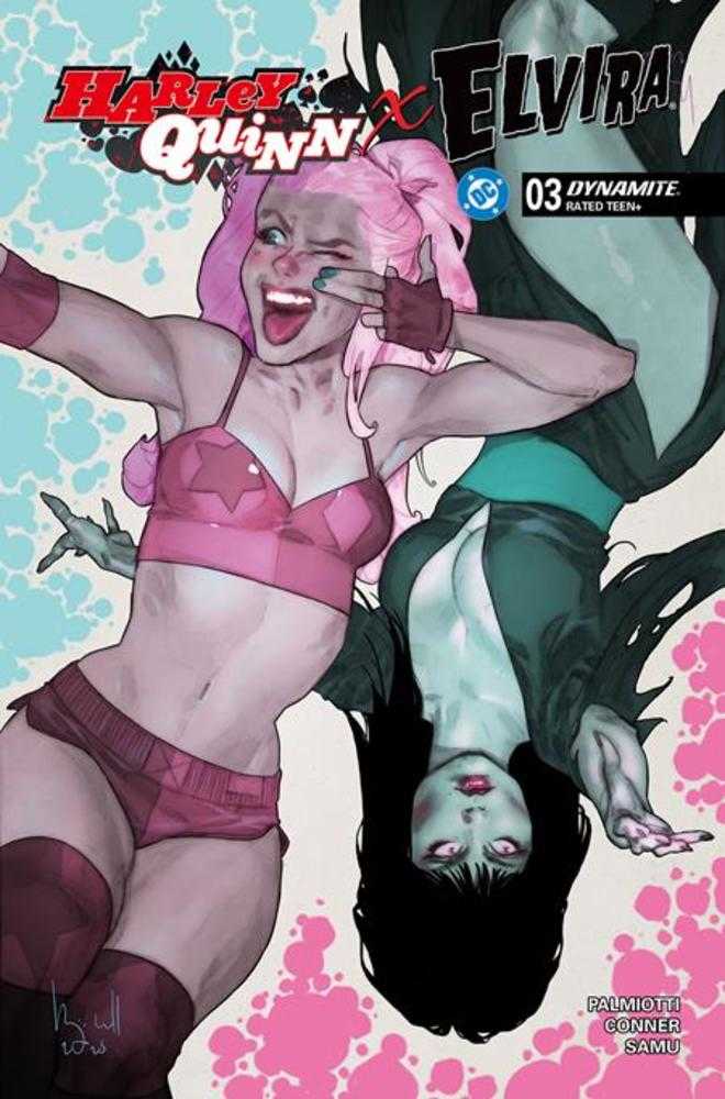 Harley Quinn X Elvira #4 Cover D Ben Caldwell Variant